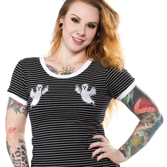 Hell Bunny Casper Ghost Top - Picture 5 of 5